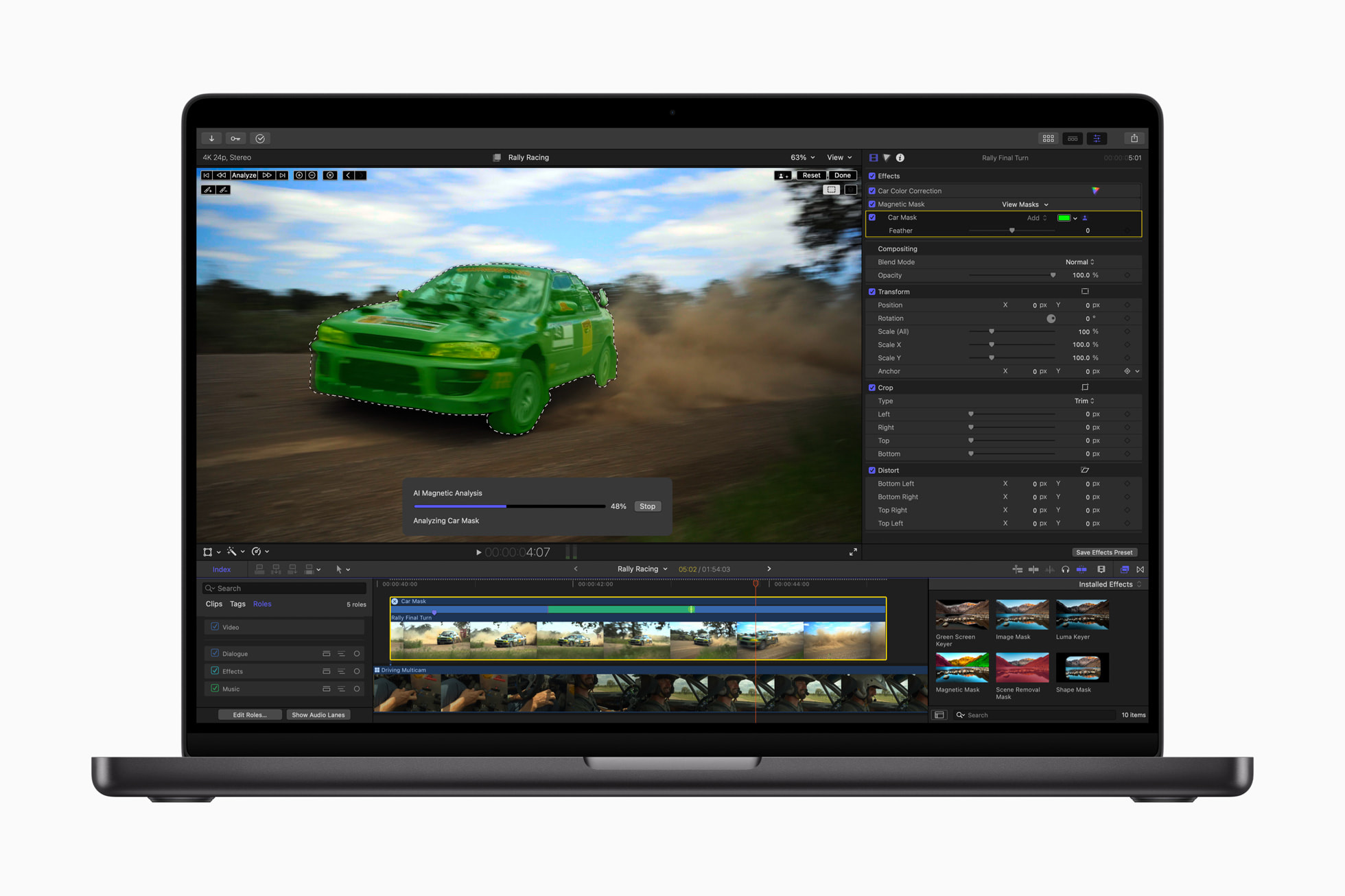 Apple Final Cut Pro 11’in resmi arayüz görünümü