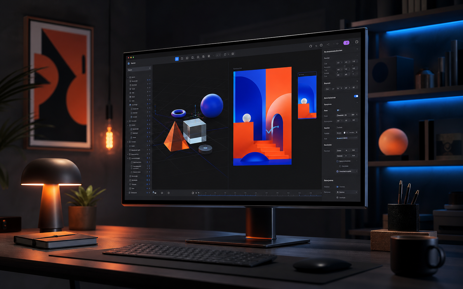 Spline web tabanlı 3D tasarım arayüzü