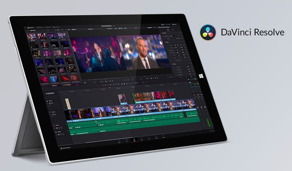 DaVinci Resolve video kurgu arayüzü