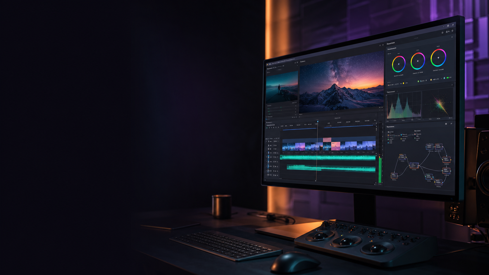 2026’da video kurgu ve yapay zeka destekli post prodüksiyon çalışma alanı